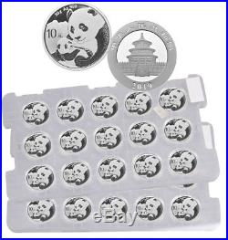 Sheet of 15 2019 China 30 g Silver Panda ¥10 Coins GEM BU PRESALE SKU55882