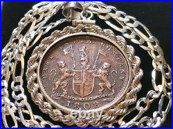 Shipwreck 1808 East India Co. Cash coin Pendant on an 18 Sterling Silver Chain
