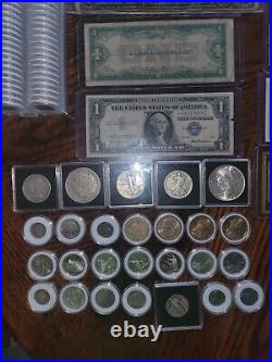 Silver Coin And Rare Currency Lot