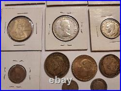 Silver Coin Lot (12) US & Foreign NICE DETAILS german filipinas canada balboa