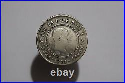 Spain 10 Reales 1821 Silver Sharp Details B53 #z8136