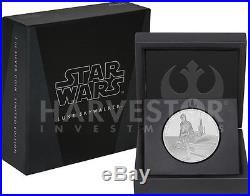 Star Wars Classics Luke Skywalker 1 Oz. Silver Coin Ogp Coa 7th In Series