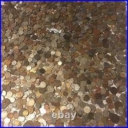 Ten 10 Lb Pounds Foreign & Token Mixed Coins? Old Unsearched World Lot Silver