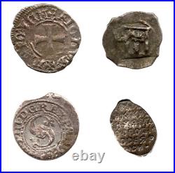 The Renaissance 4 Silver Medieval Coins Venice, Poland, Russia 1450 1650