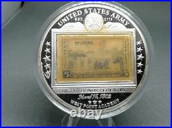 U, S, A COLLECTIBLES! WEST POINT ACADEMY 1802 Military History Cu/Silver Plated