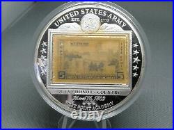 U, S, A COLLECTIBLES! WEST POINT ACADEMY 1802 Military History Cu/Silver Plated