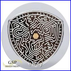 VAALS Labyrinths Of The World 2 Oz Silver Proof Coin 5000 Dram Armenia 2016