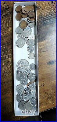 Various Silver Canadian Coins, 1920's, 30's, 50's & 60's. See Description