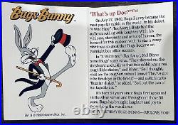 Warner Bros Bugs Bunny What's Up Doc 50th Birthday 1 oz Silver
