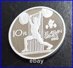 Weightlifting Silver Coins & Commemorative medals set 6 pieces sport Collection