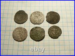 Wonderful Lot 6 Medieval Silver Solids, Mixed Coins, Assorted Coins, Collection