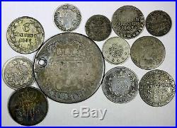 World Coins Lot Of 17 Silver Coins. All Circulated