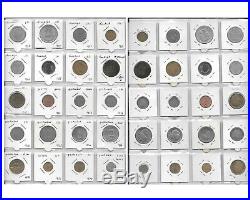 World Collection Lot of 160 Coins in 8 Album Pages Incl. Silver. PP1