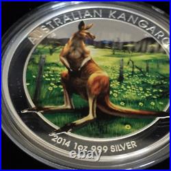 World Money Fair Berlin Coin Show Australian Kangaroo 2014 1oz Silver Coin