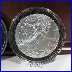 World Silver Legal Tender 8 Coin Set US UK Can Eur Mex Aust Fiji with COA AJ-518